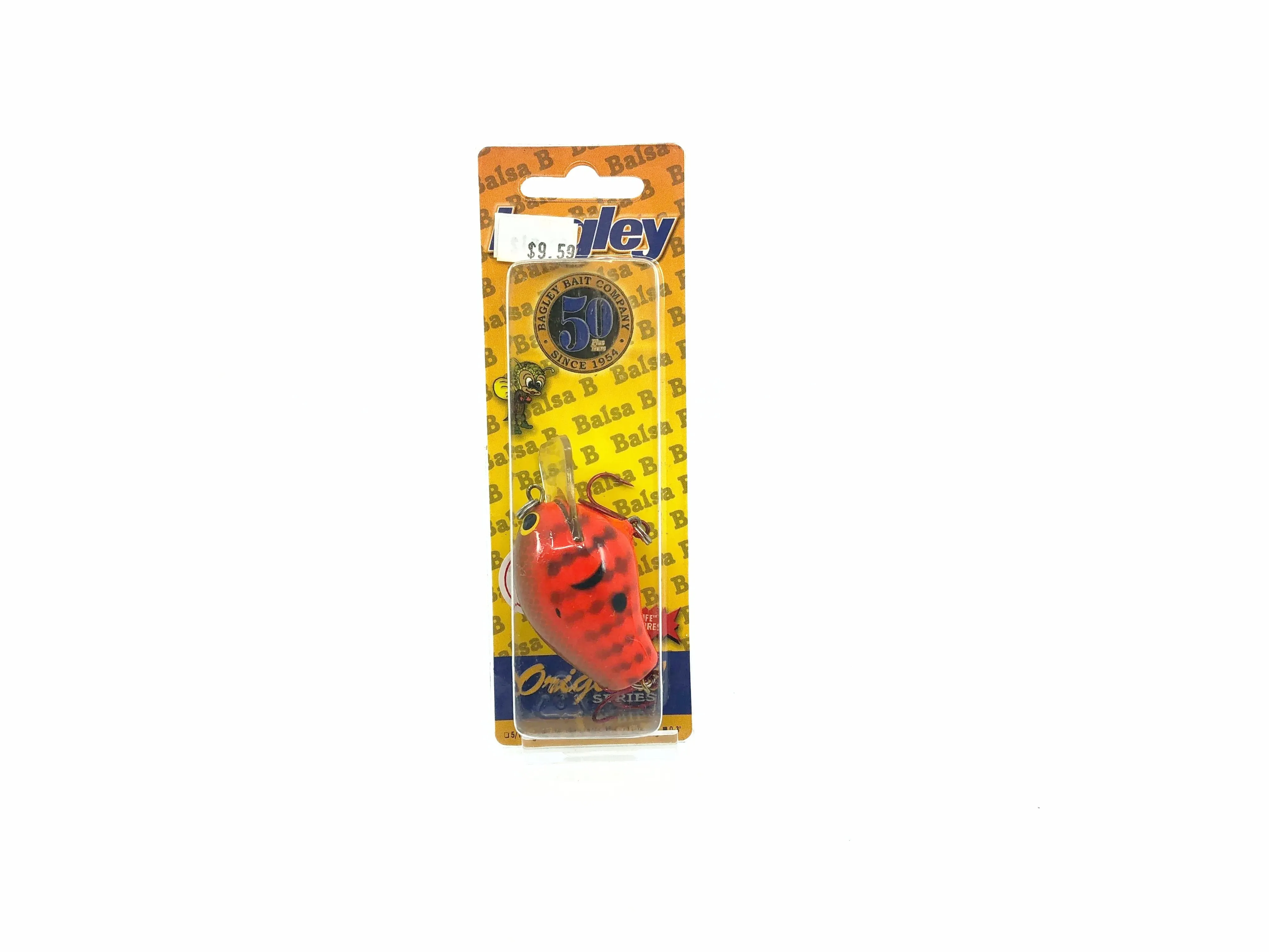 Bagley Balsa B1 BB1-DC2 Dark Crayfish on Orange Color, New on Card