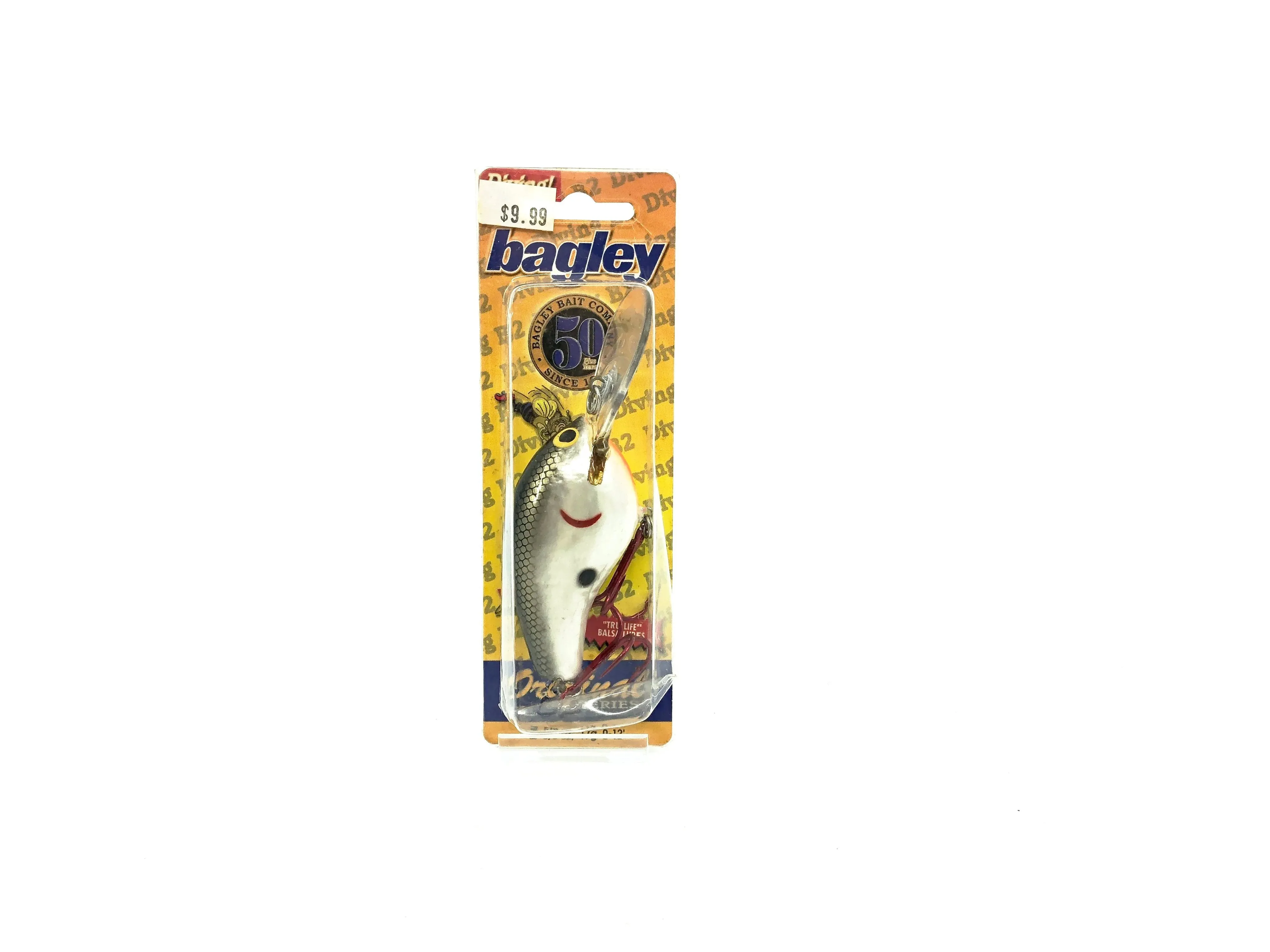 Bagley Diving Balsa B2 DB2-TS Tennessee Shad Color, New on Card