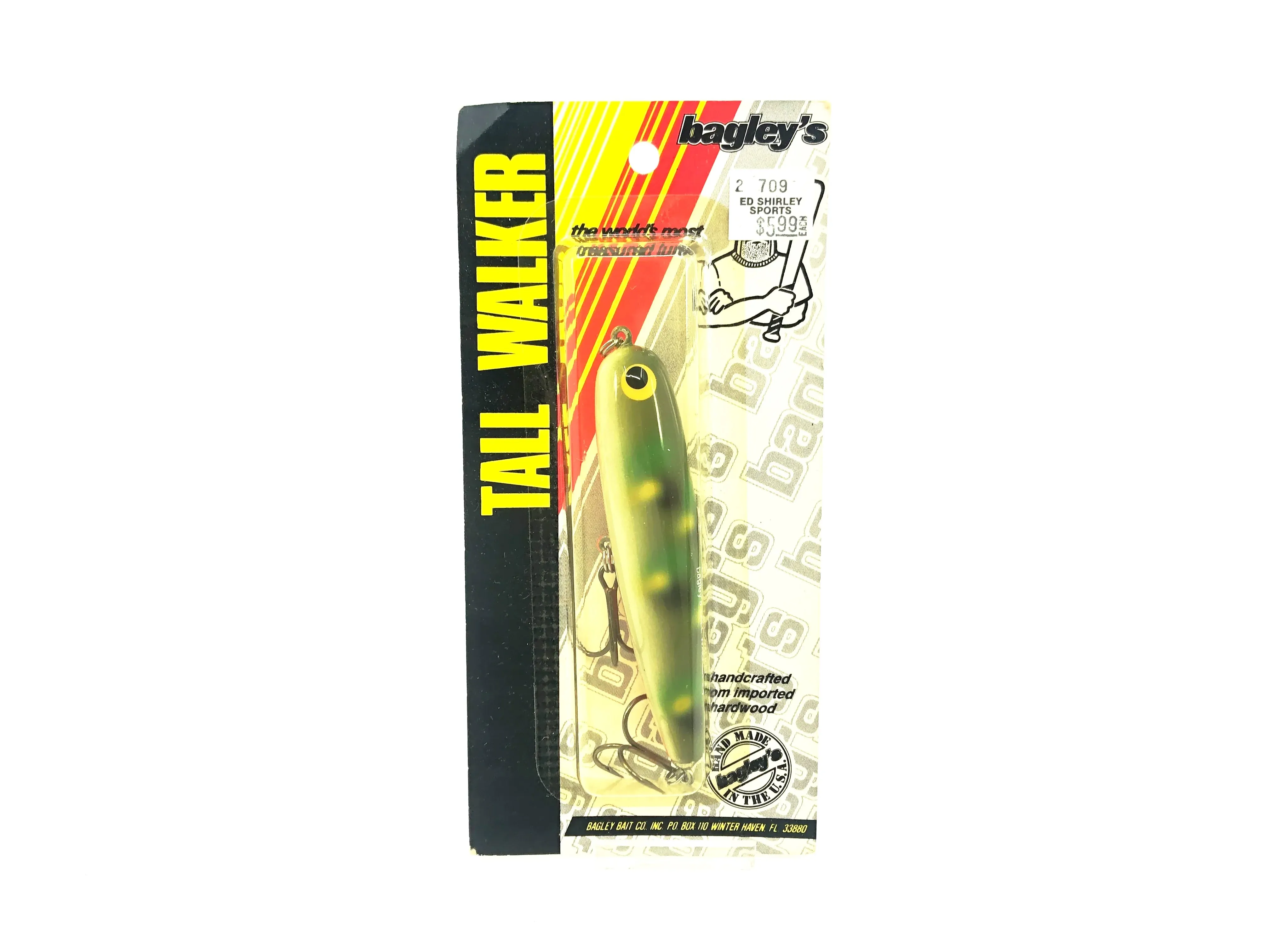 Bagley Tall Walker TW4, 6F Green Frog Color, New on Card