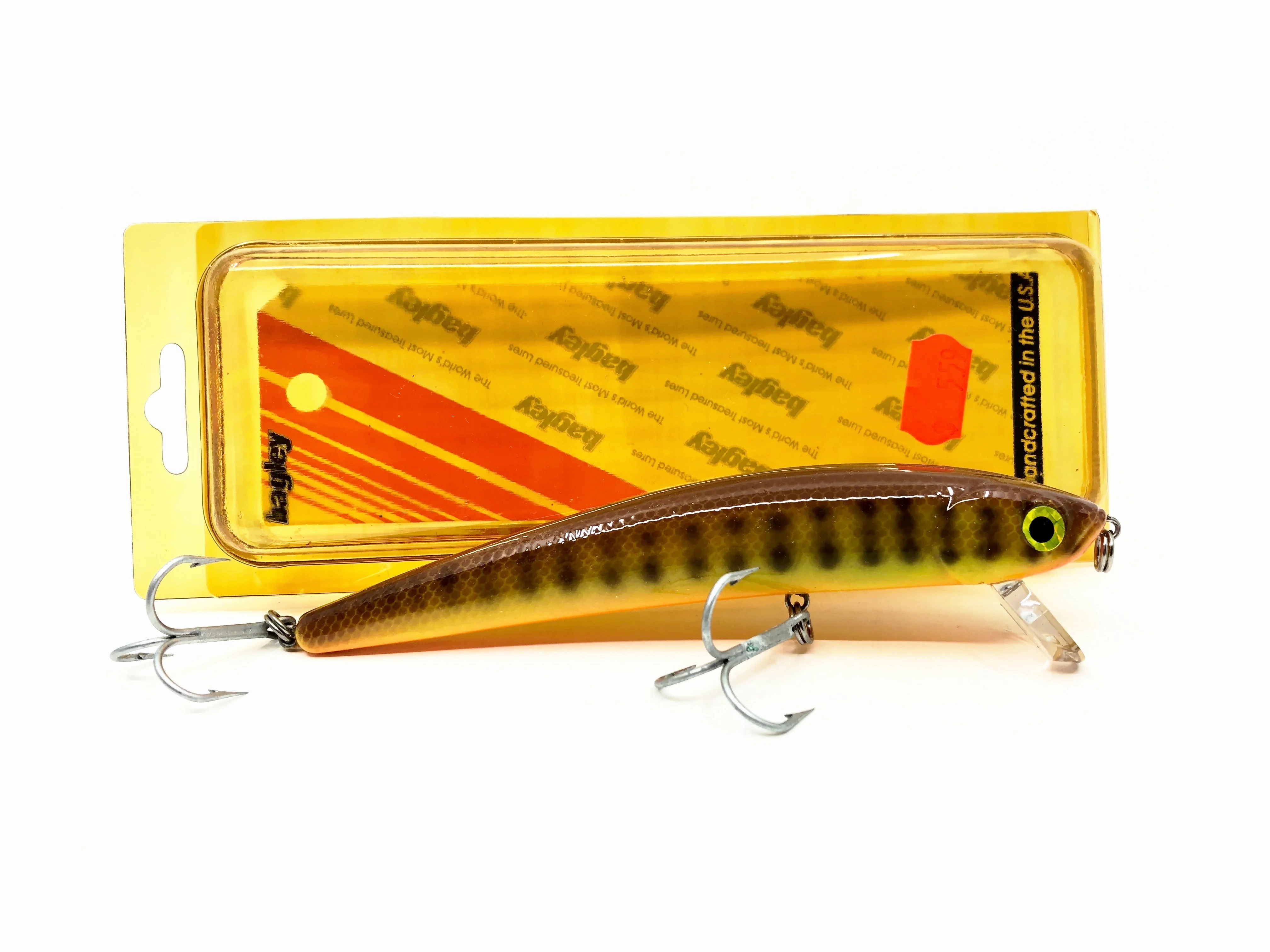 Bagley TG6 Top Gun 6, DC9 Dark Crayfish on Chartreuse Color (TG6-DC9), New on Card