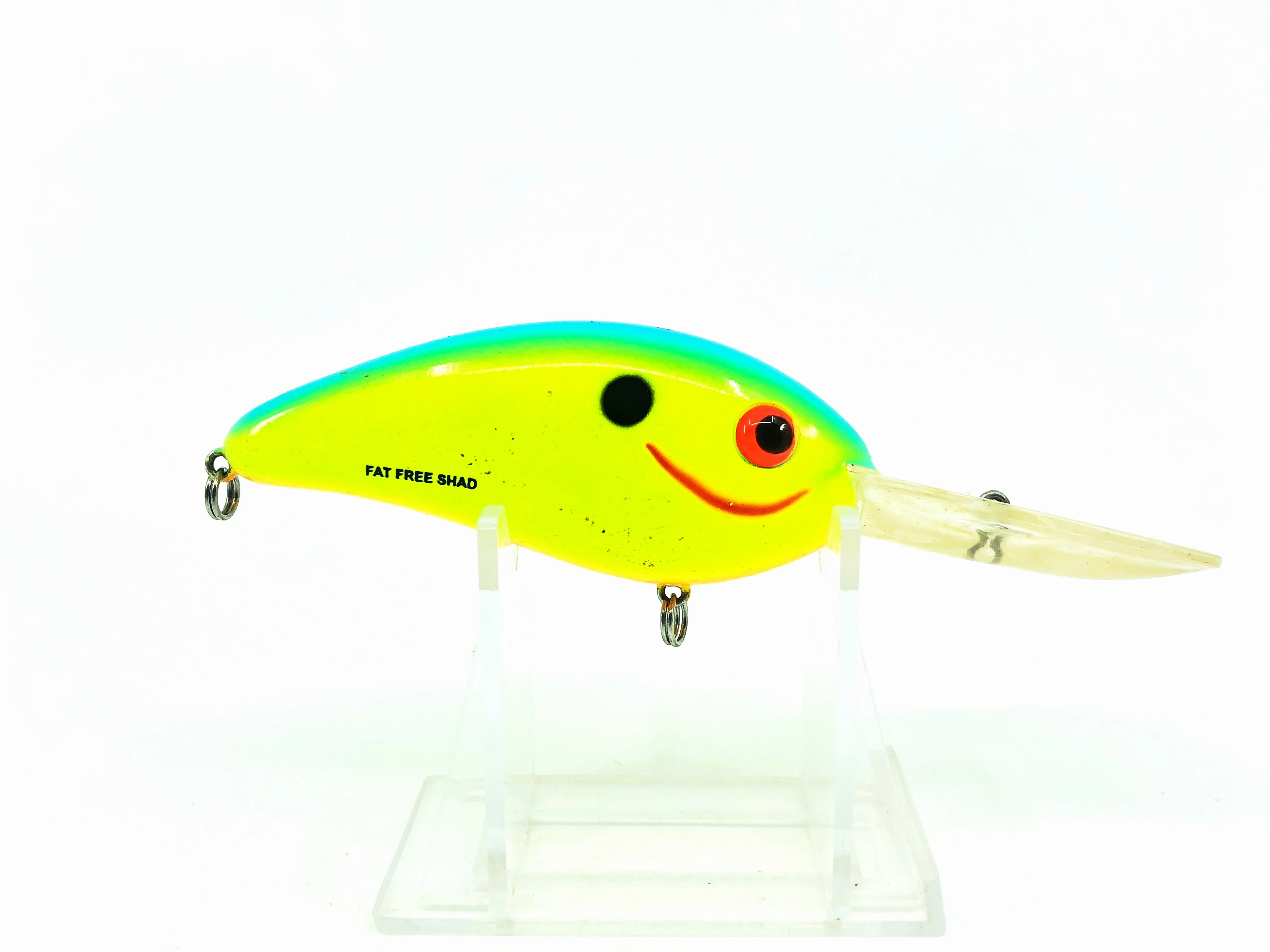 Bomber Fat Free Shad BD7F, Chartreuse Blue Color