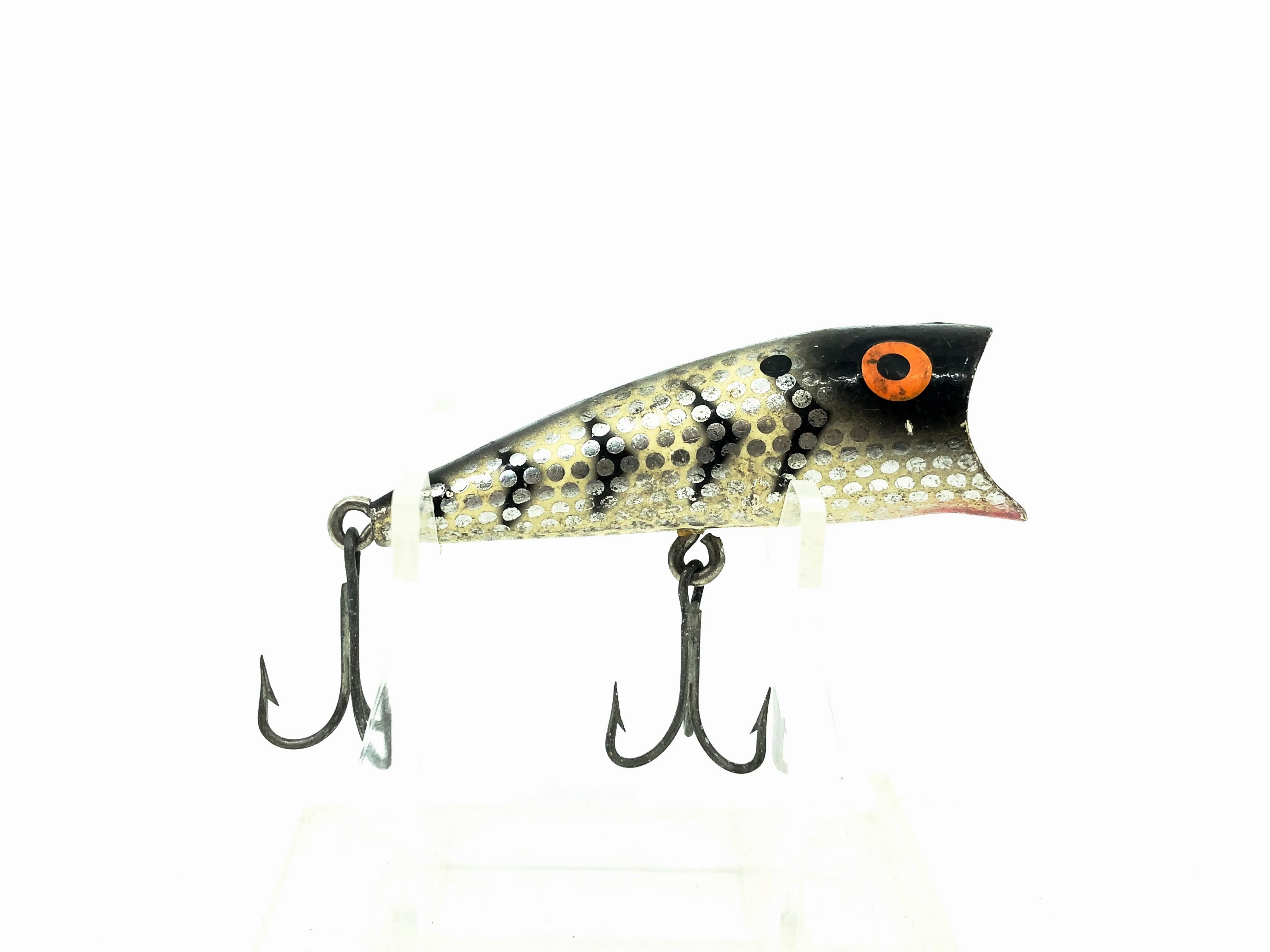 Bomber Popper 2T, #82 Black Back Color