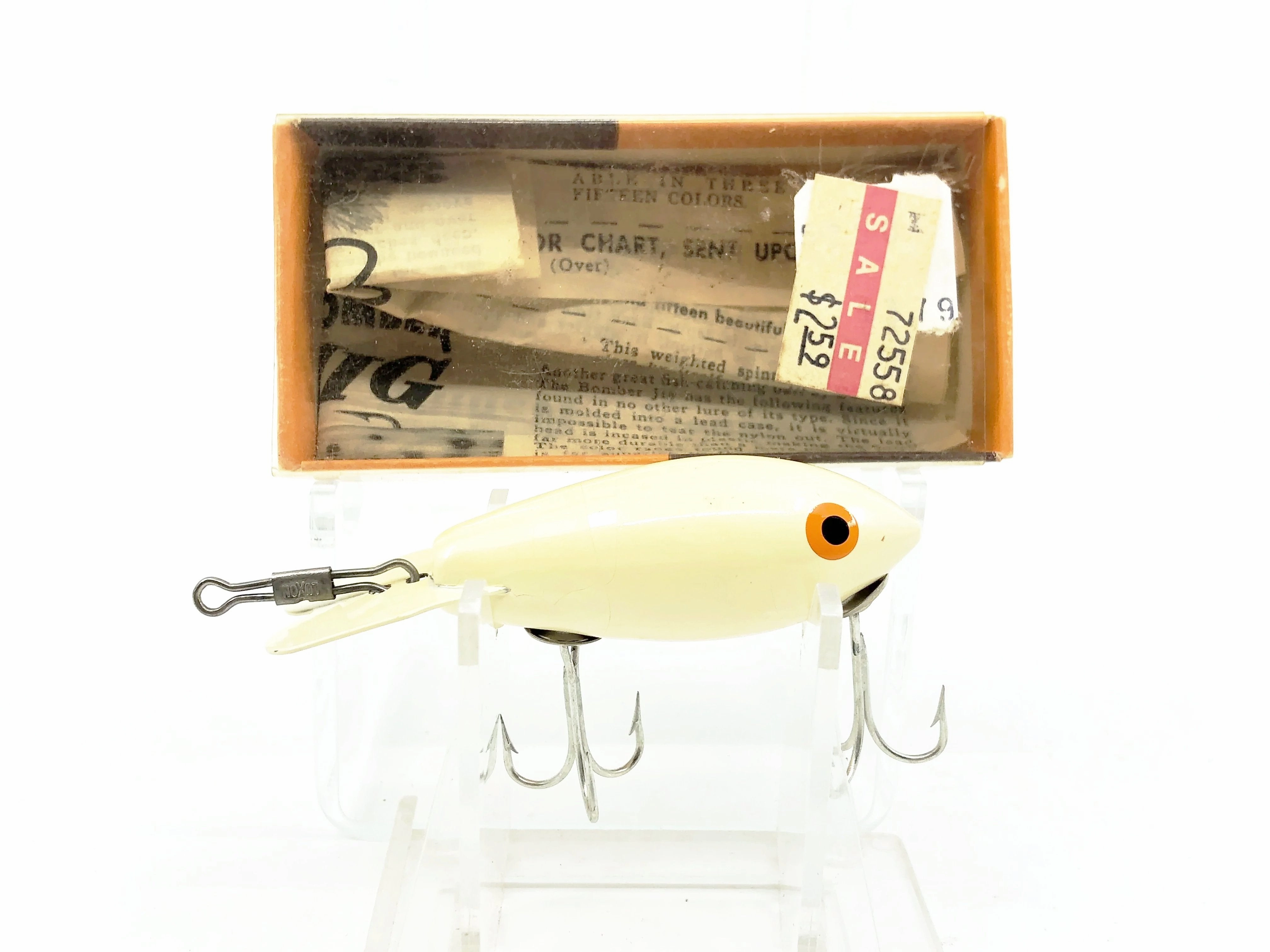 Bomber Wooden 300 Series, #01 White Color with Box (301)
