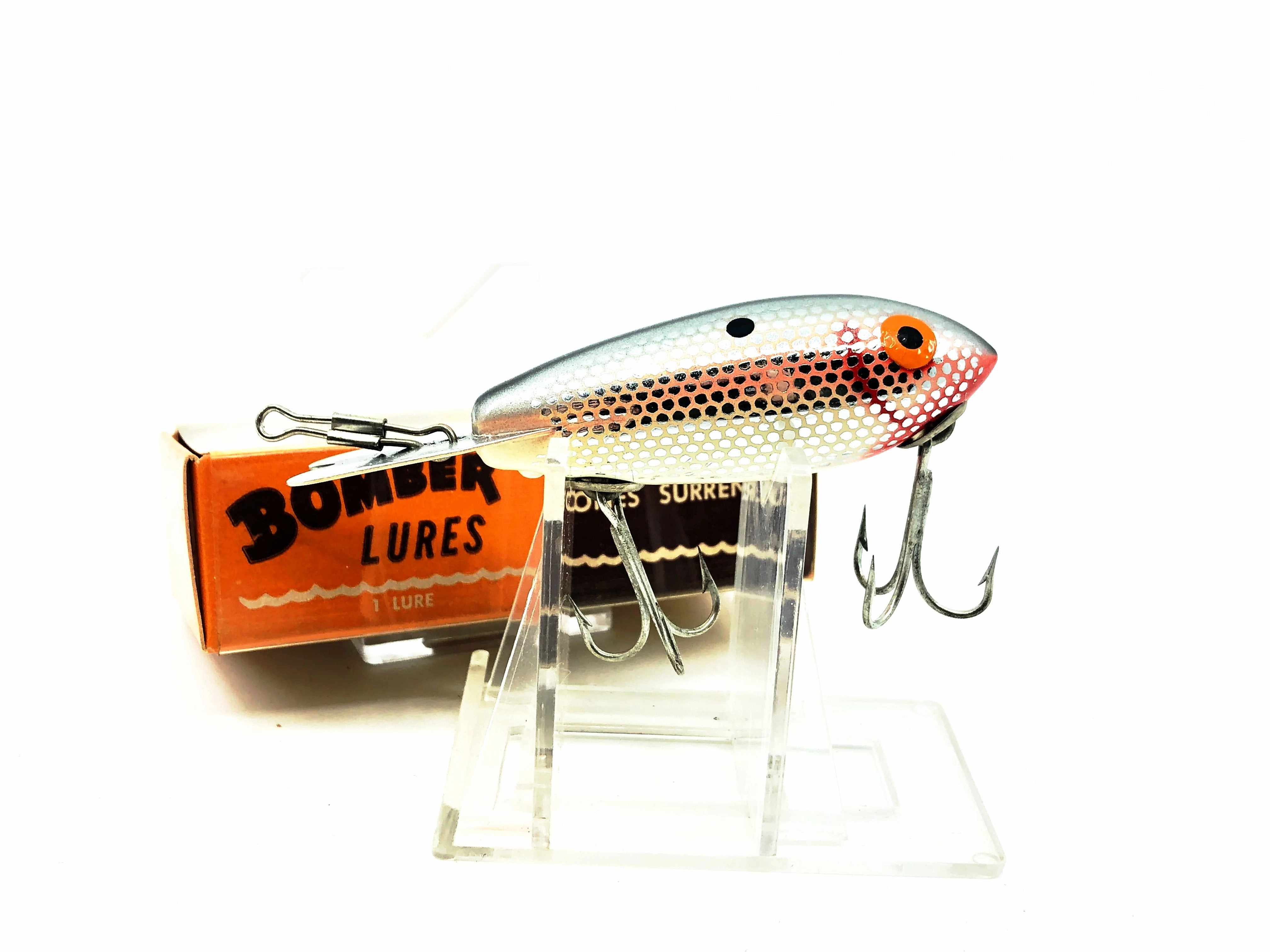 Bomber Wooden 400 Series, M80 Metascale Silver Back Shad Color with Box (M480)