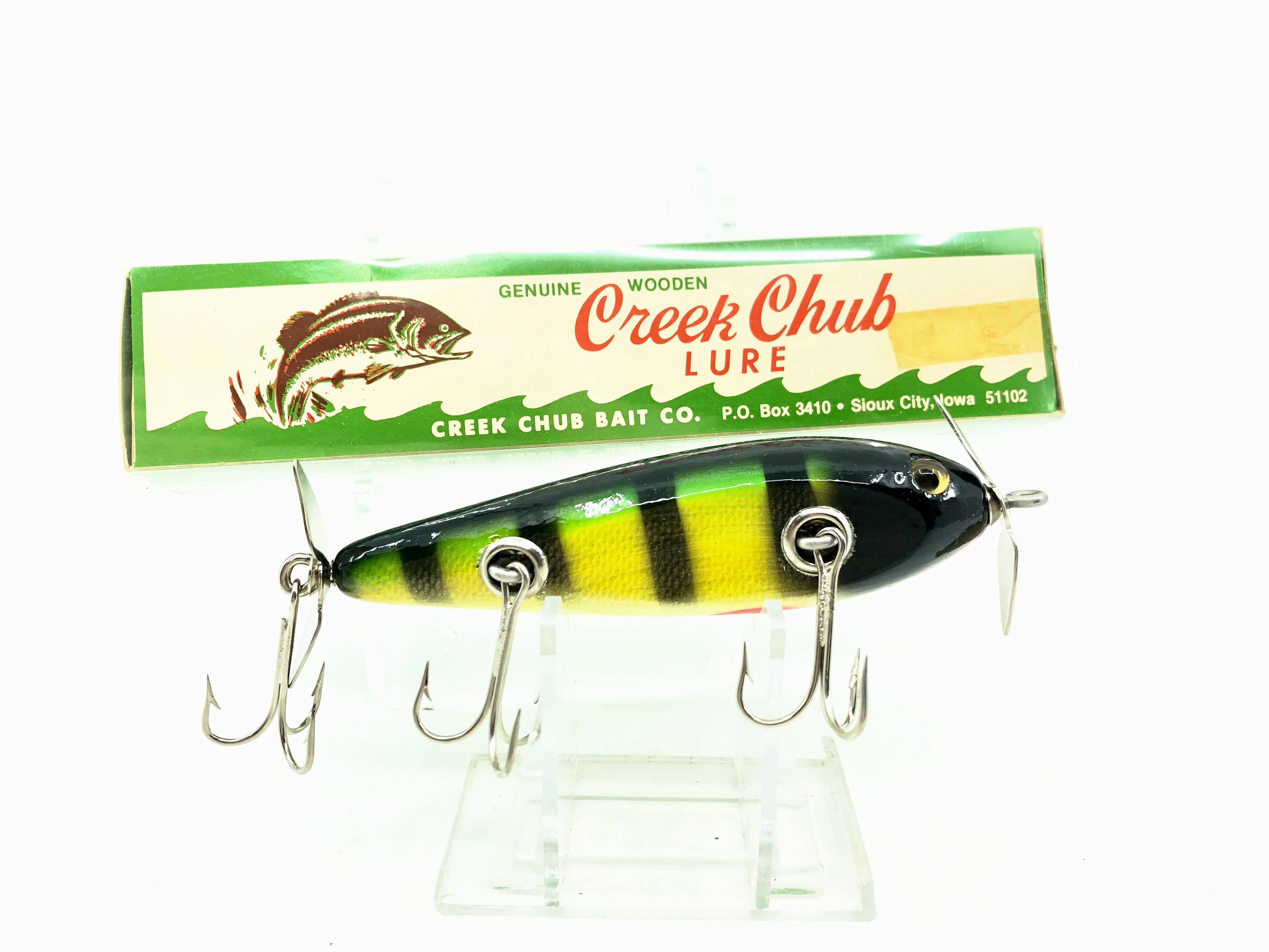 Creek Chub 1500 W Injured Minnow, PE Perch Color w/Box