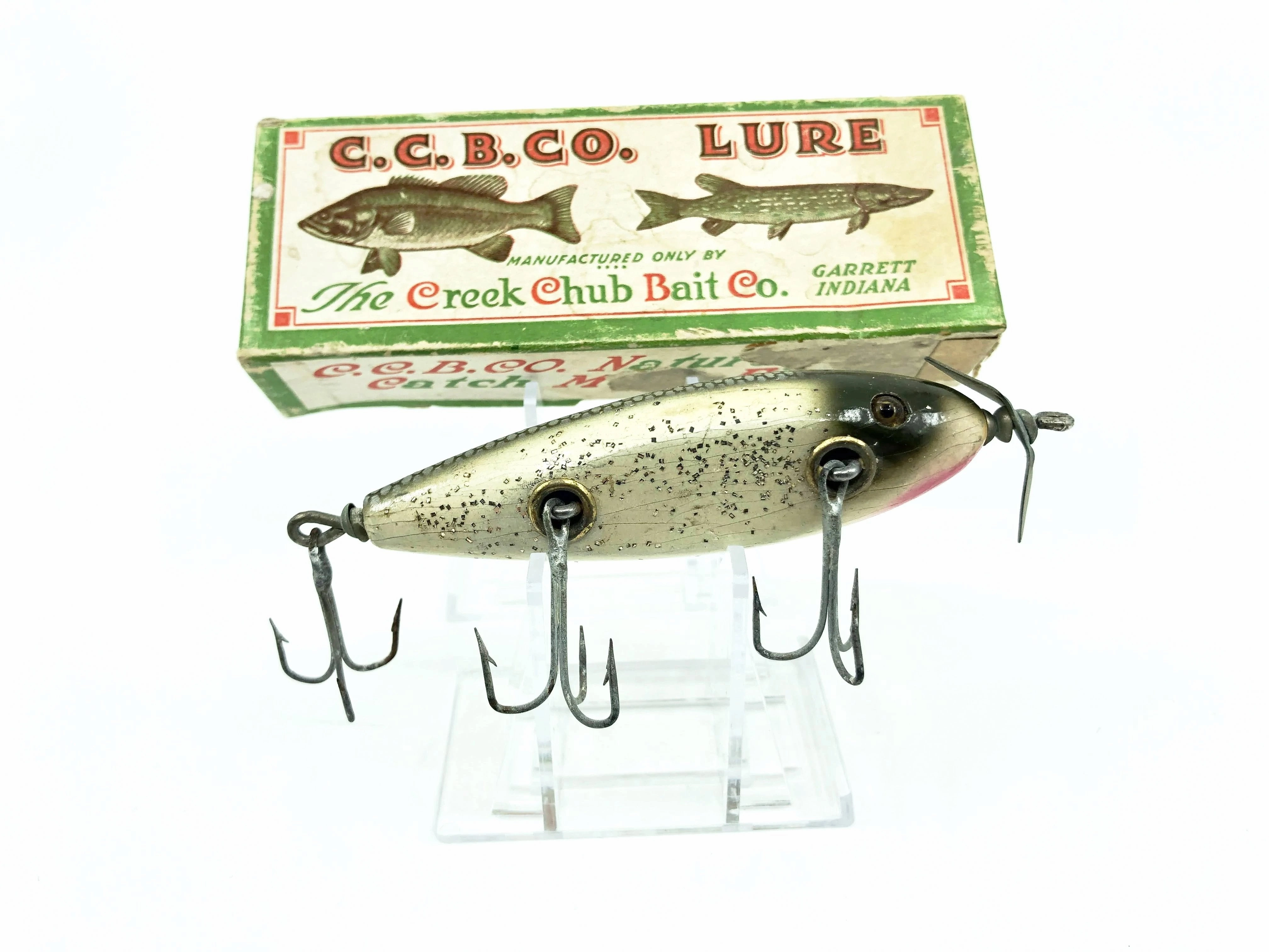 Creek Chub Injured Minnow 1500 Silver Flash 1518 Color with Box