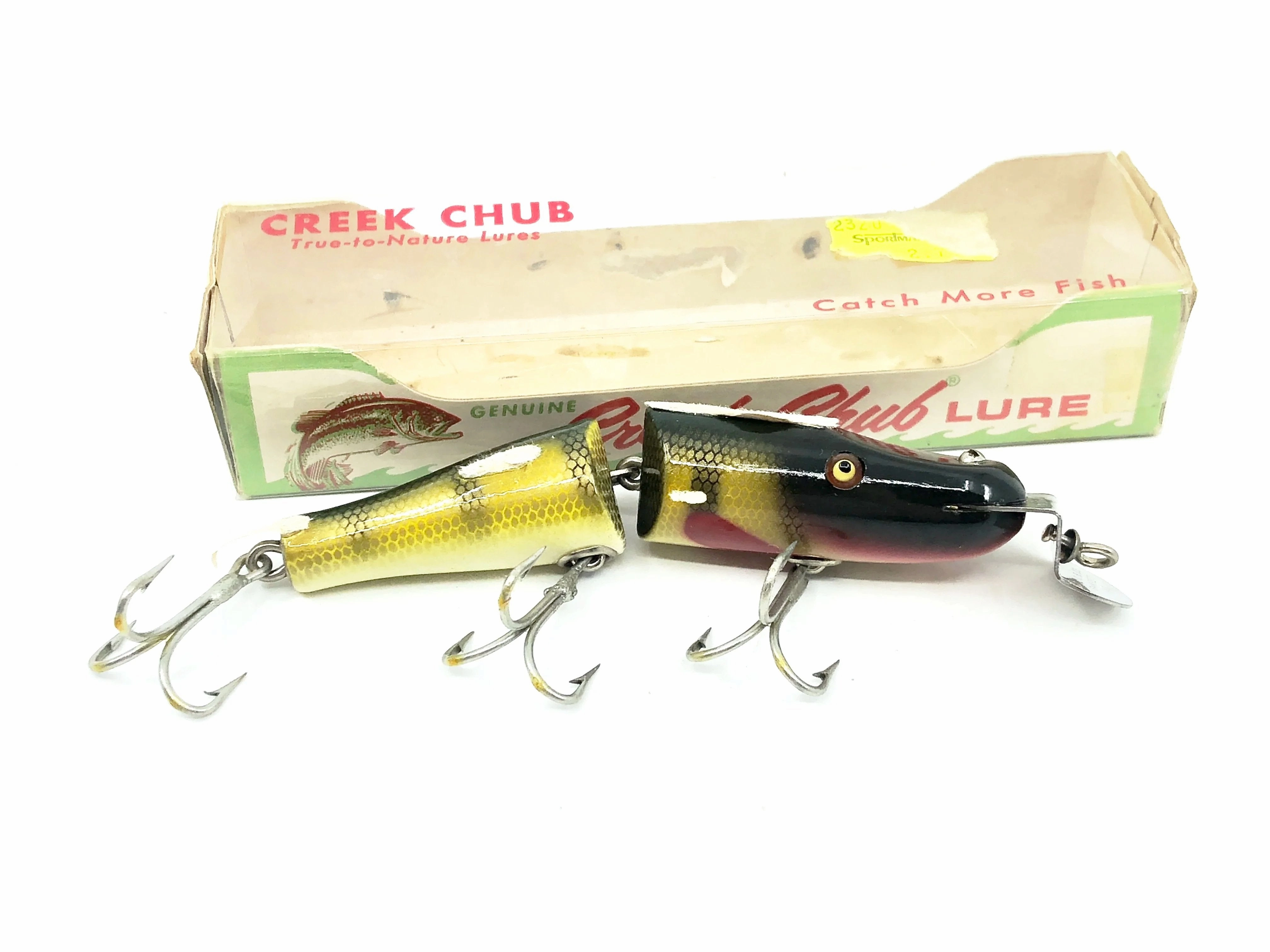Creek Chub Jointed Pikie 2600, 2601 Perch Scale Color with Box