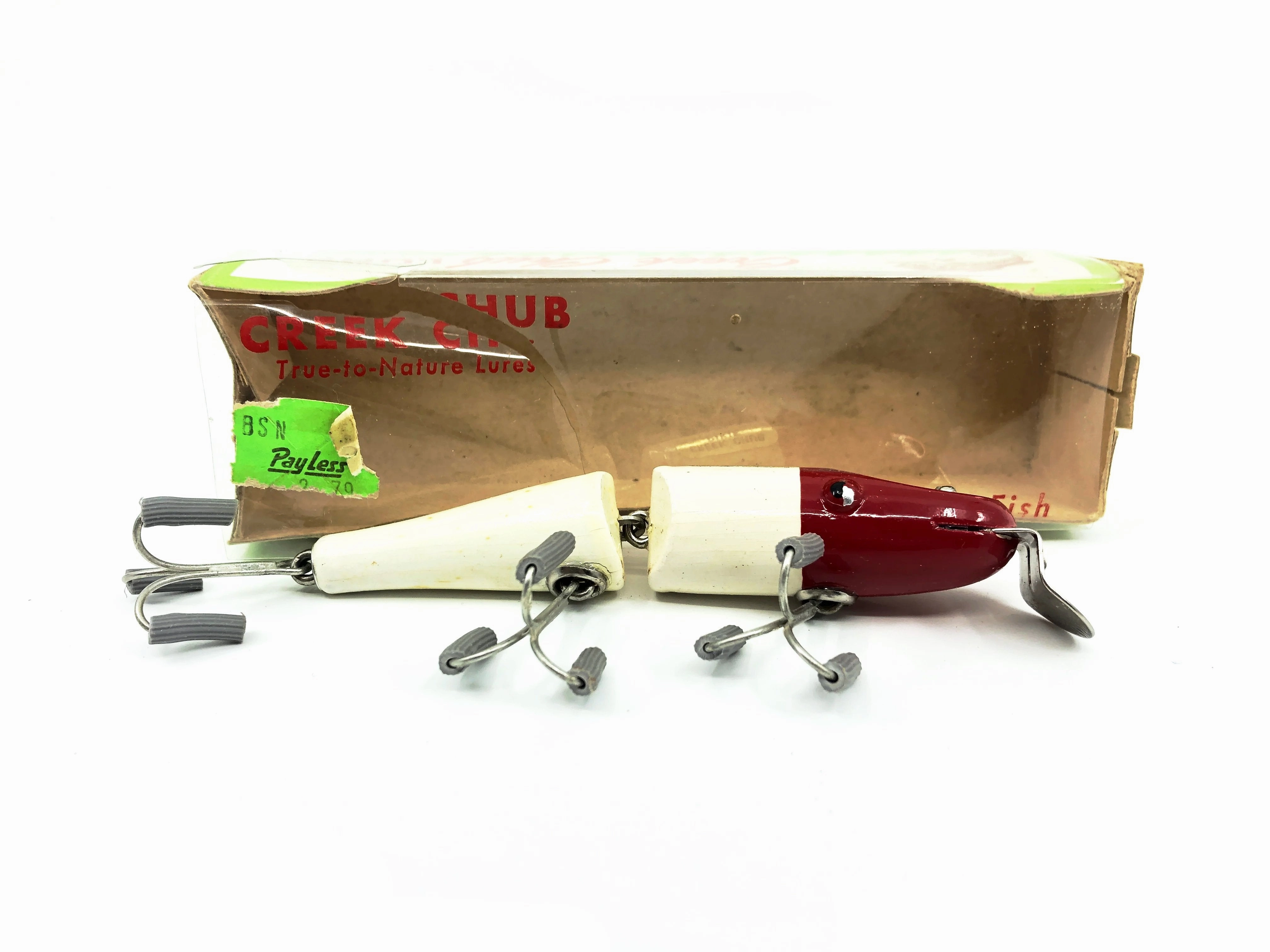 Creek Chub Jointed Pikie 2600 Red White Color 2602 with Box