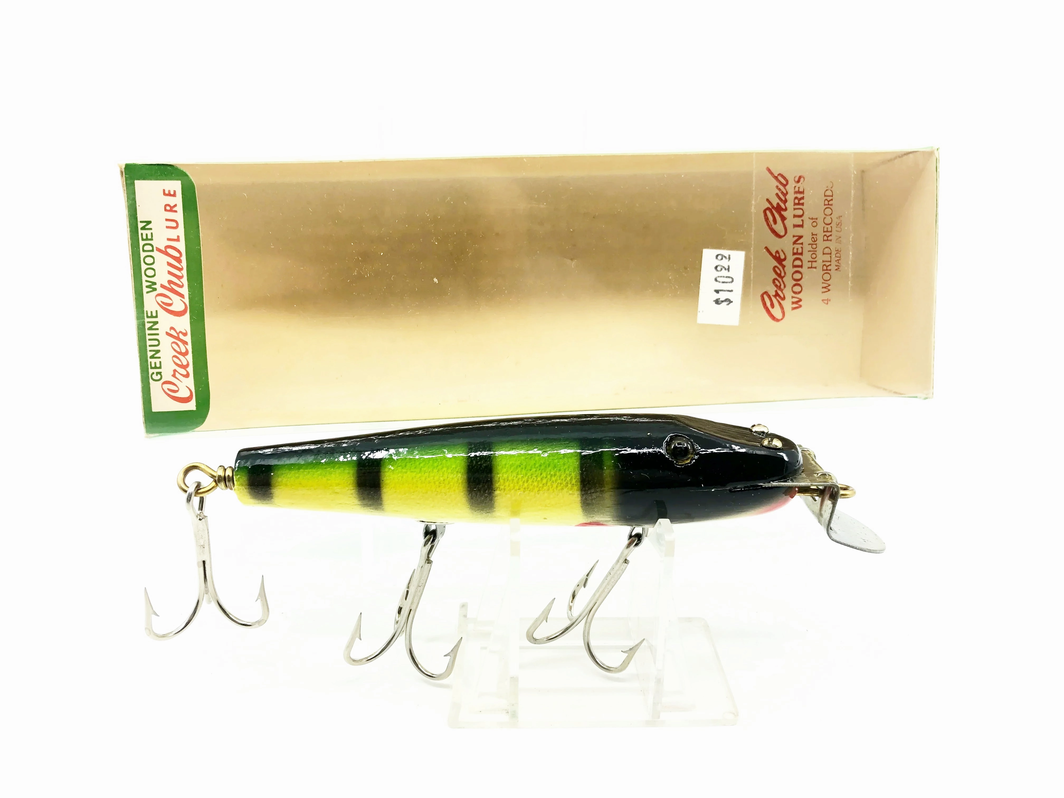 Creek Chub Snook Pikie 3400, Perch Color 3400W PE with Box-Tough Sioux City