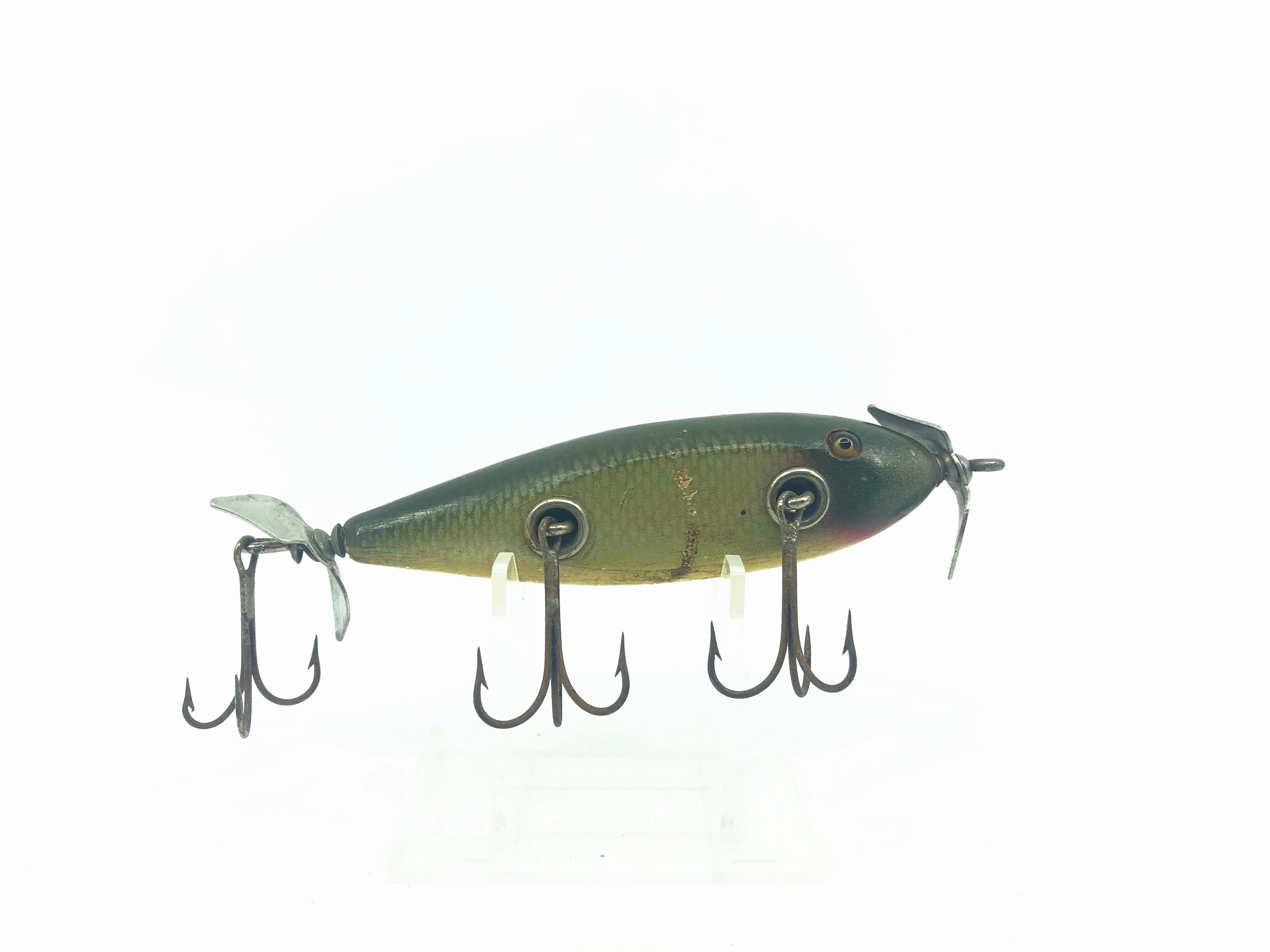 Creek Chub Wooden 1500 Injured Minnow Silver Shiner Color 1503