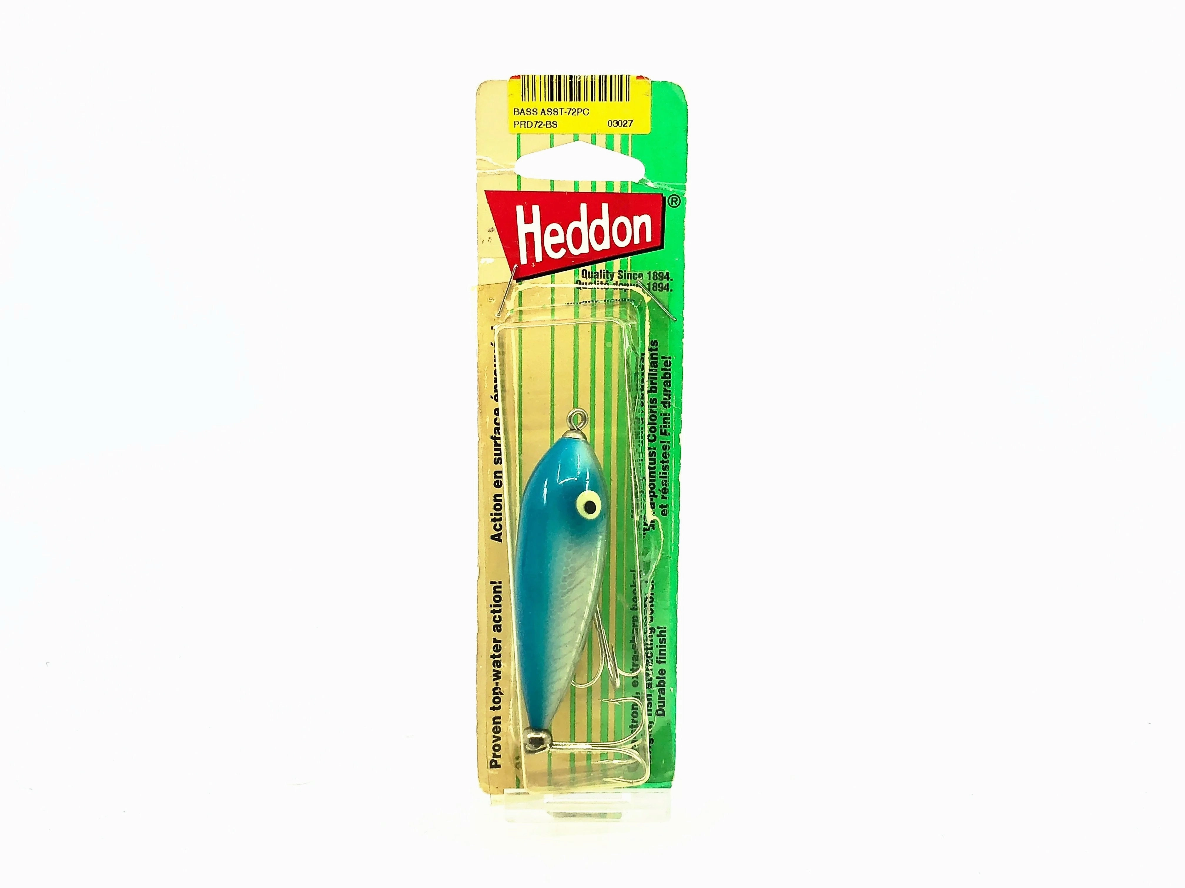 Heddon Baby Zara, XBL Blue Shore Minnow Color, on Card