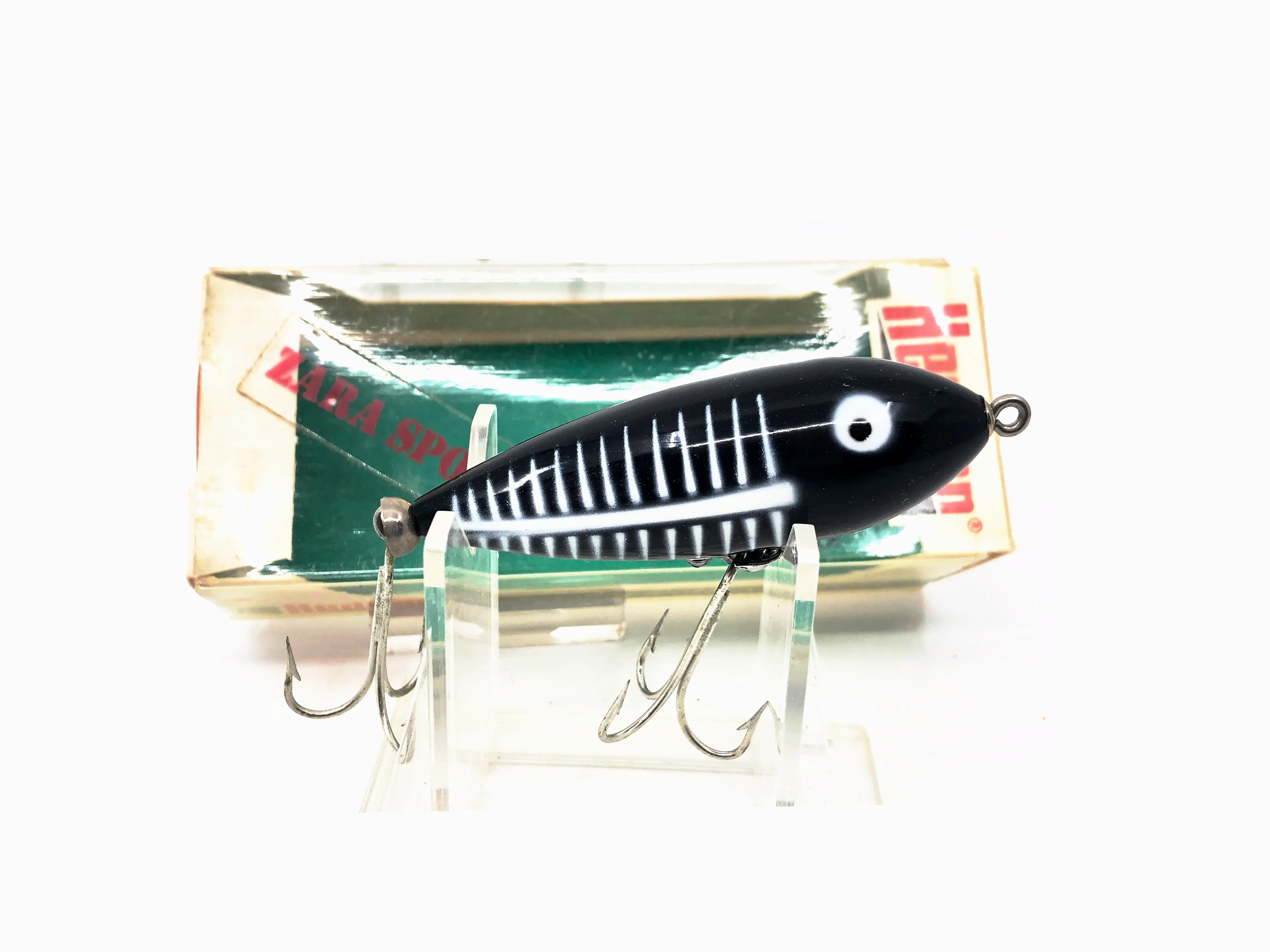 Heddon Baby Zara, XBW Black Shore Minnow Color w/Box