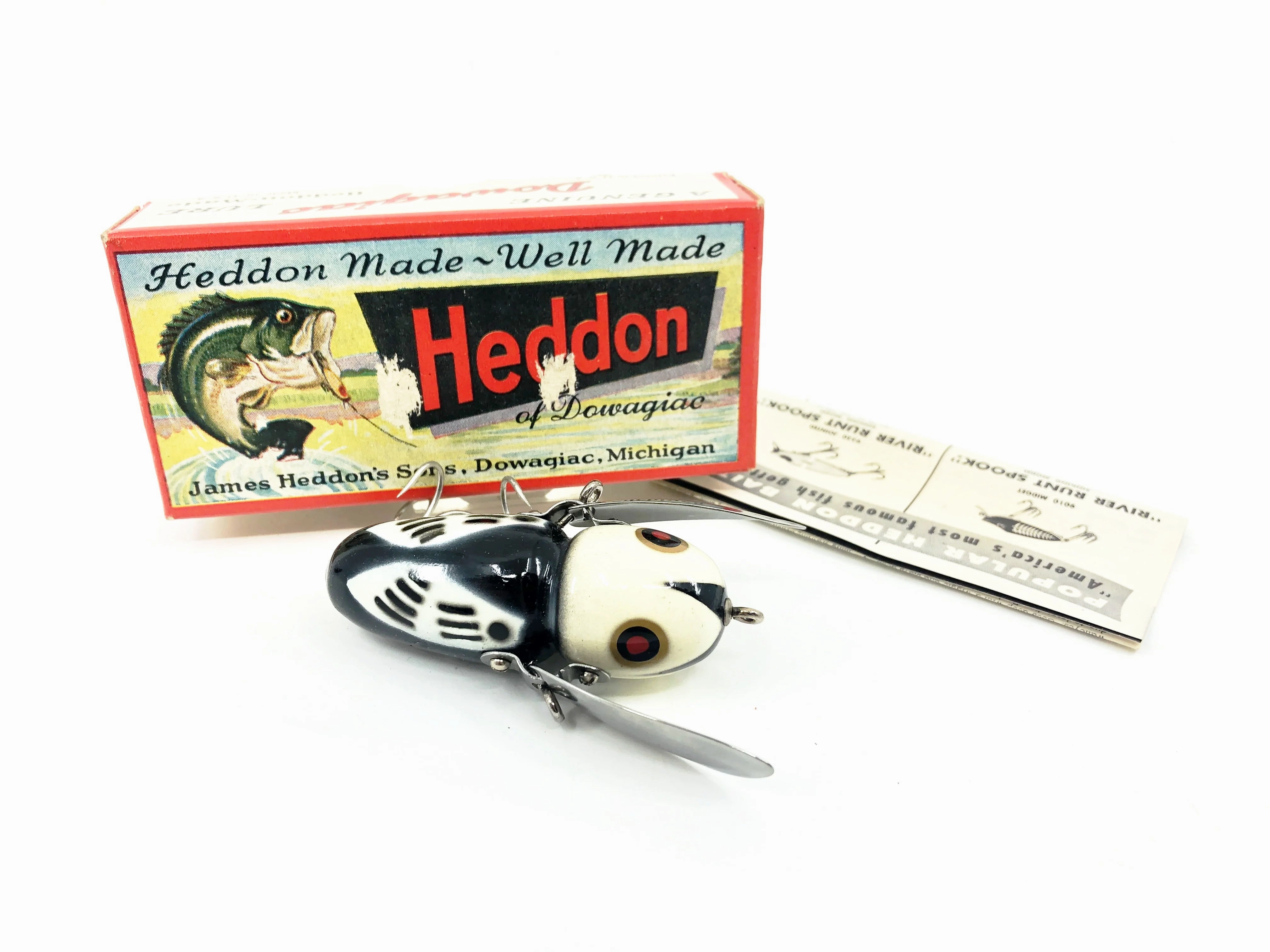 Heddon Crazy Crawler 2100, BWH Black Hornet White Head Color with Box & Insert