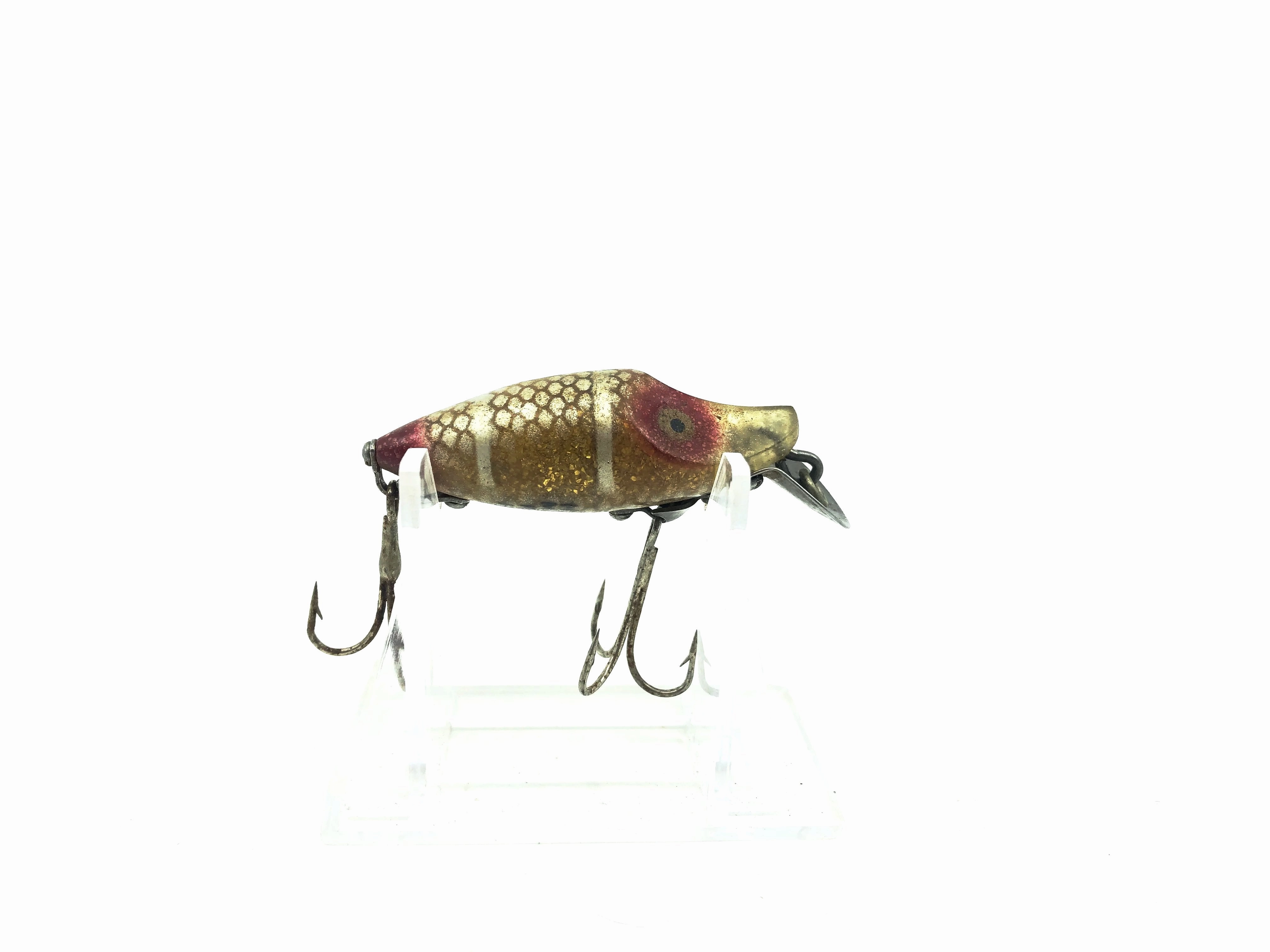 Heddon Midget River Runt Fish Flash 9010FF-GR Gold Reflector Red Scale