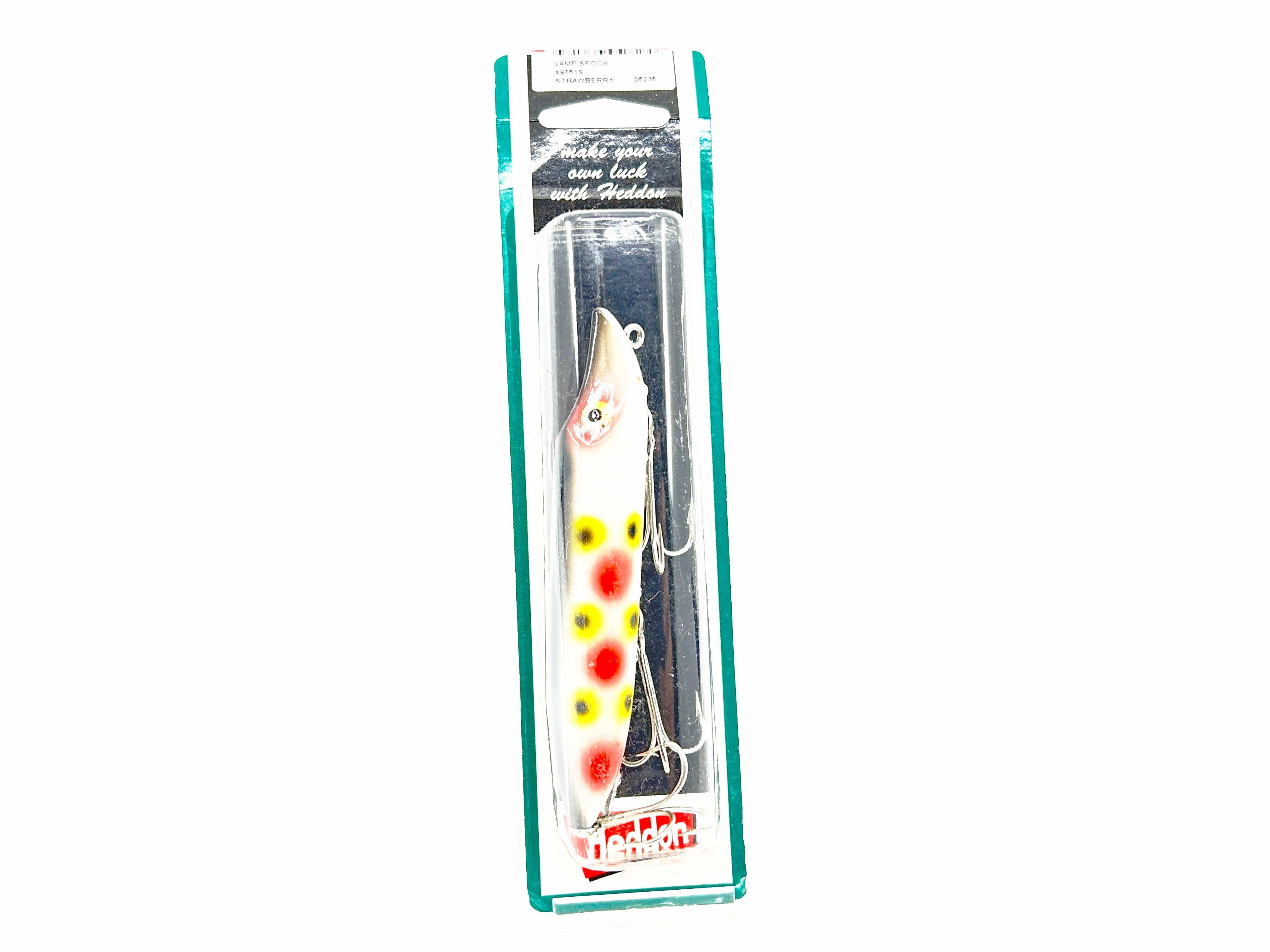 Heddon No-Lip Vamp Spook S-Strawberry Color on Card