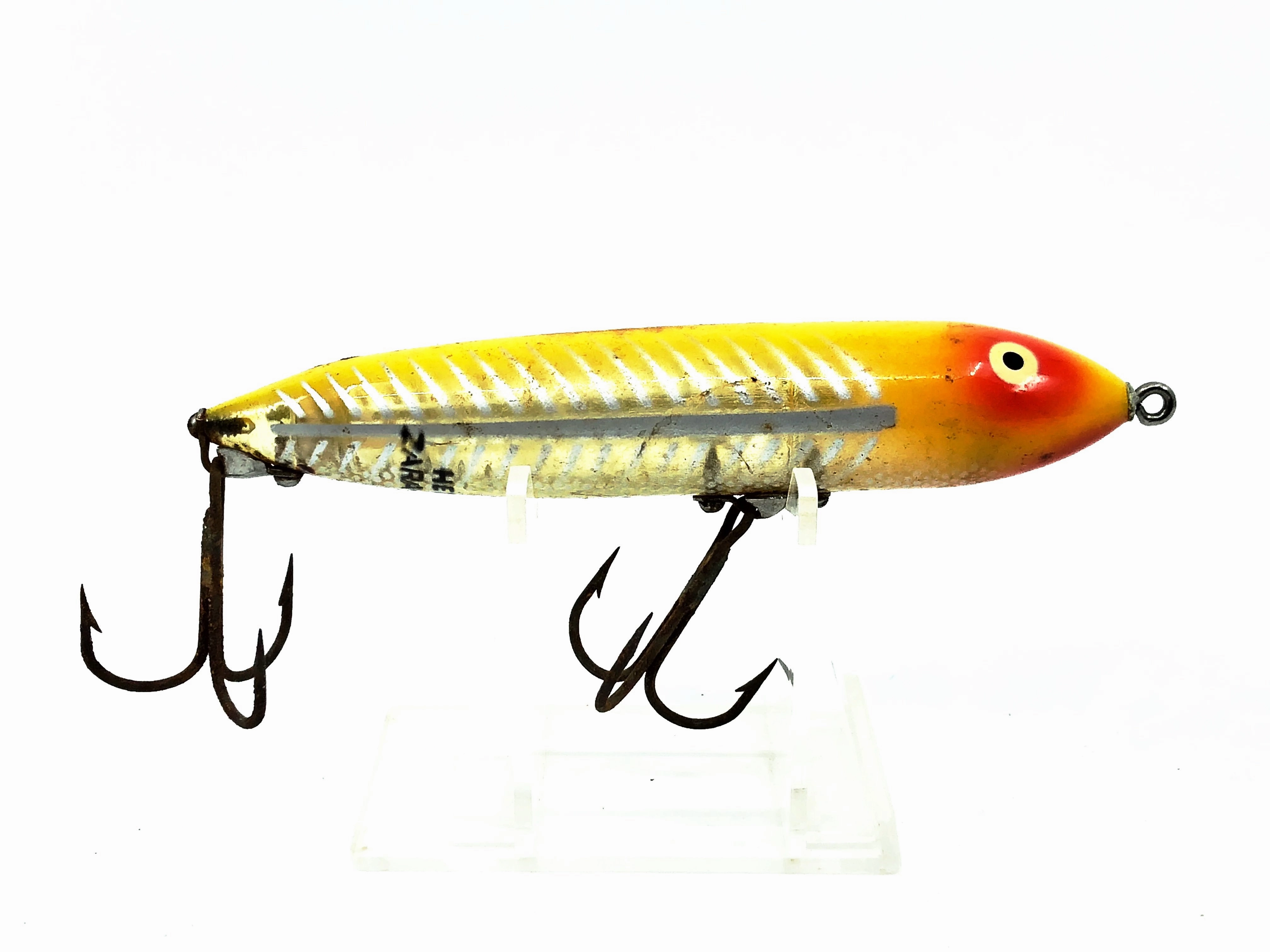 Heddon Original Zara Spook, XRY Yellow Shore Color-Nose Line Tie-Early