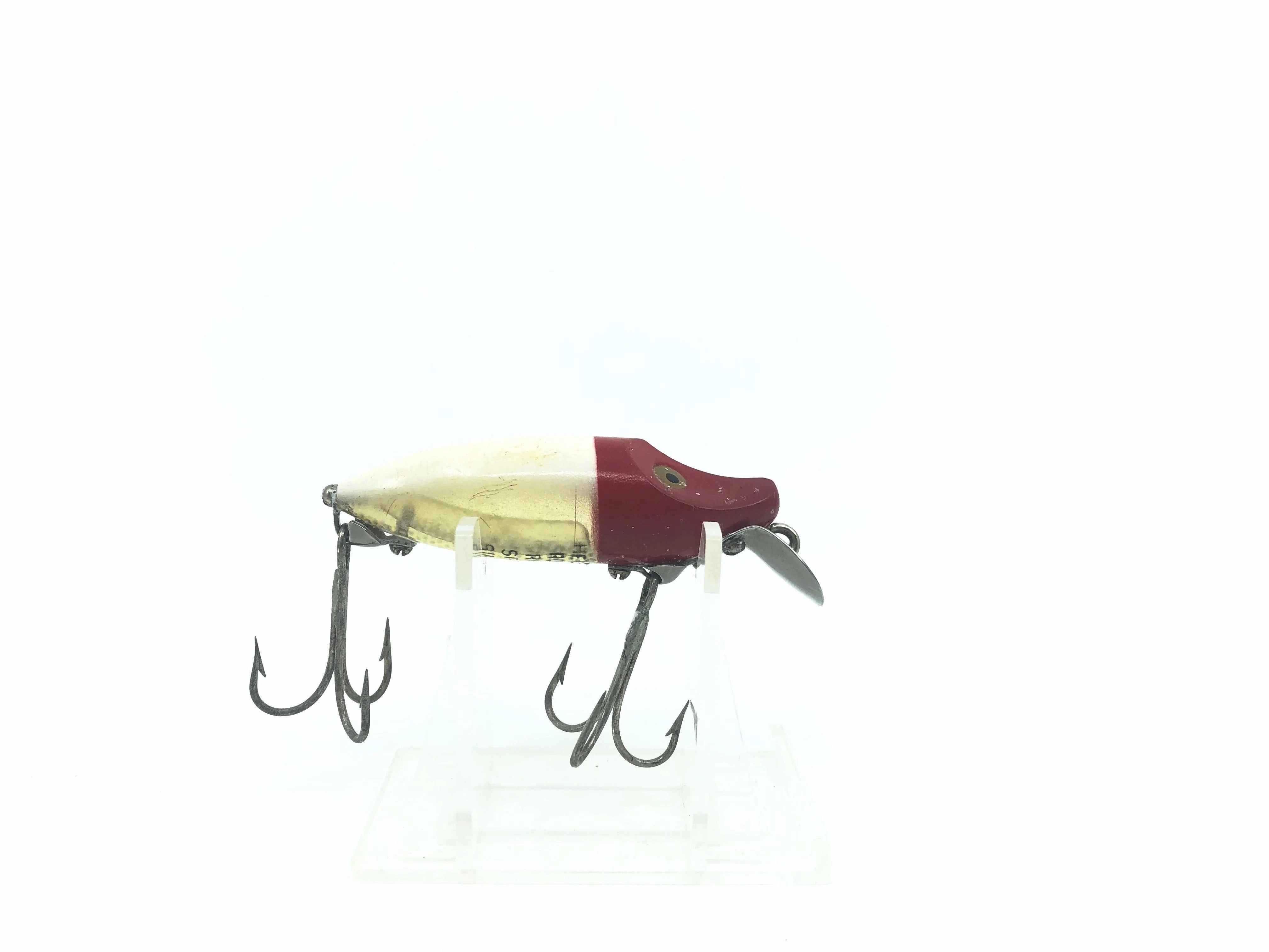 Heddon River Runt Spook Sinker 9110 RH Red Head White Body Color