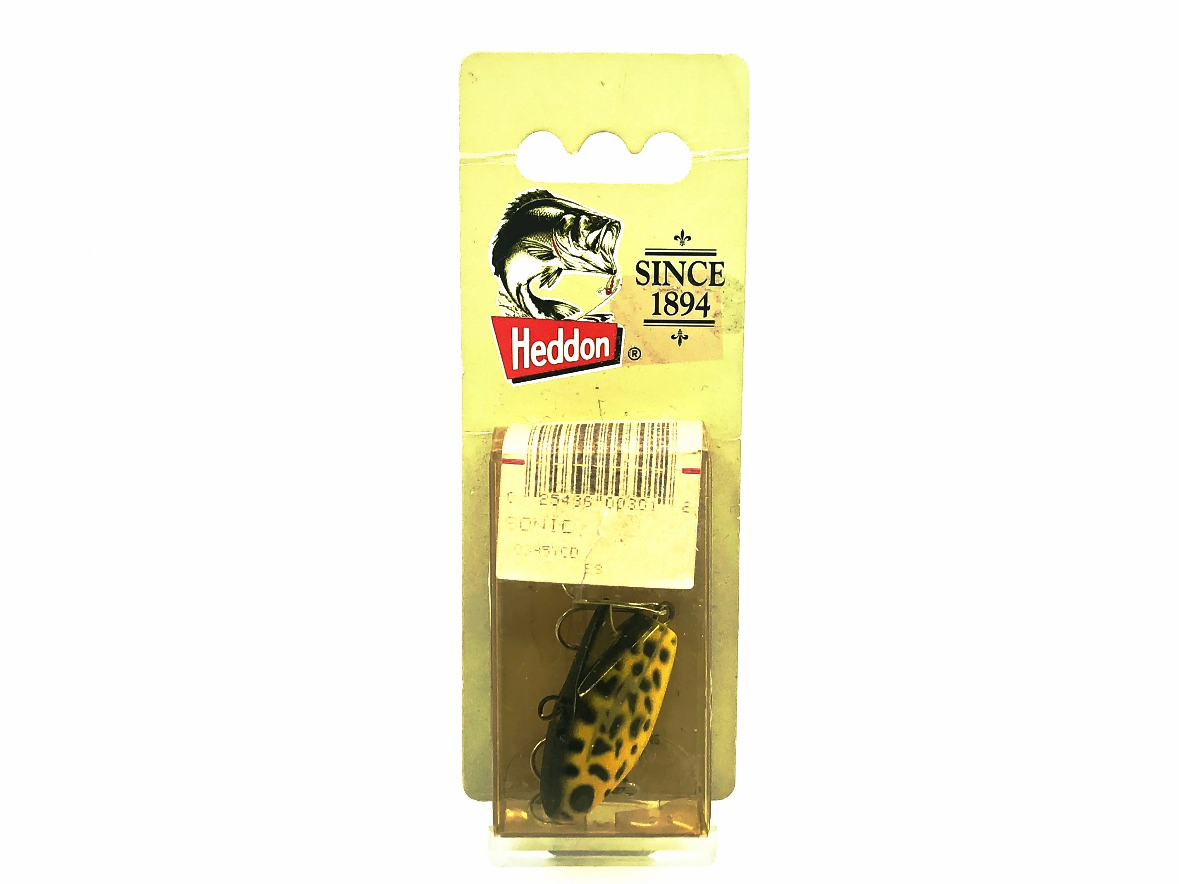 Heddon Sonic 385, YCD Yellow Coachdog Color on Card