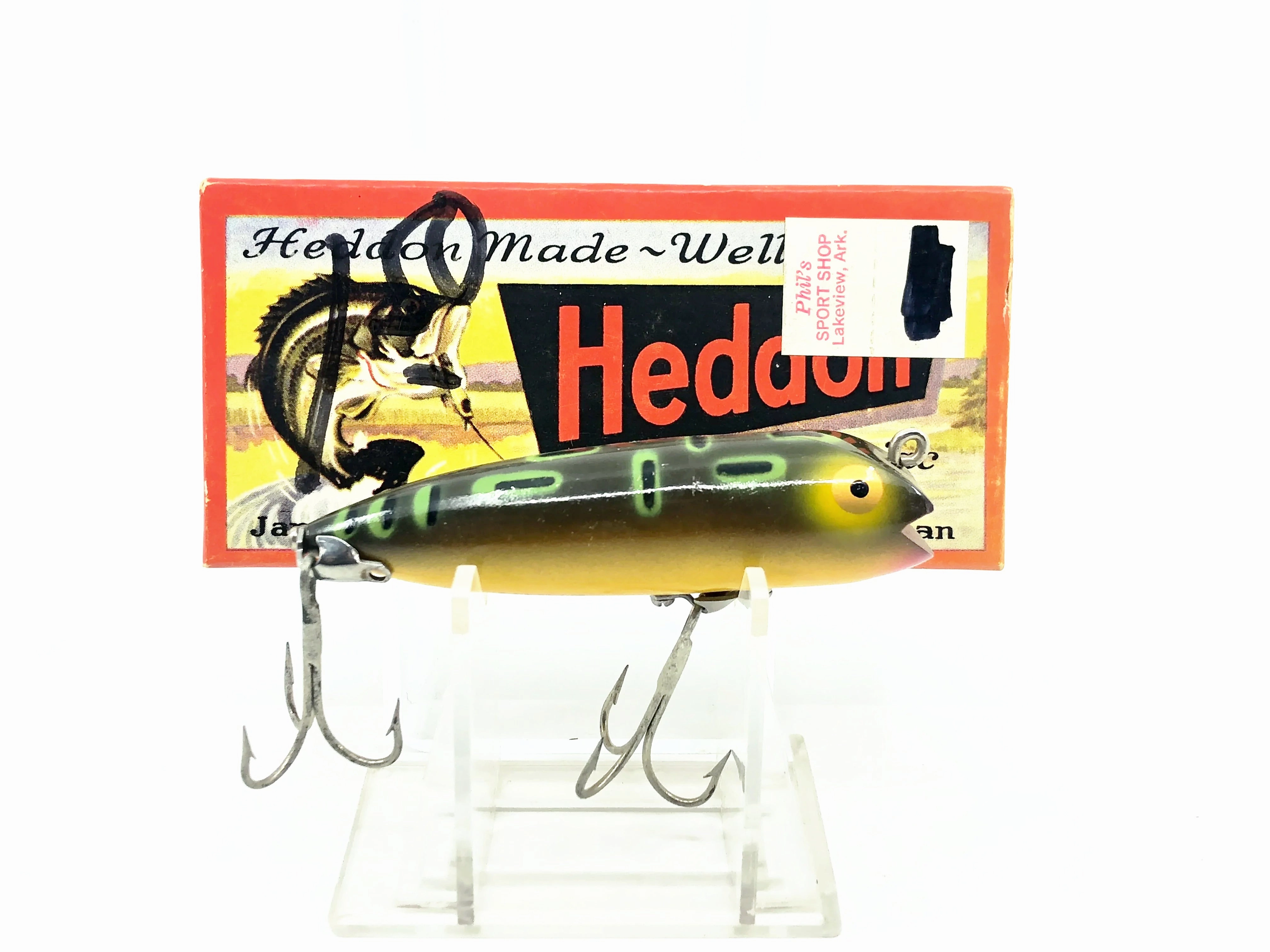 Heddon Spinning Darting Zara S9210, BF Bullfrog Color w/ Box & Insert