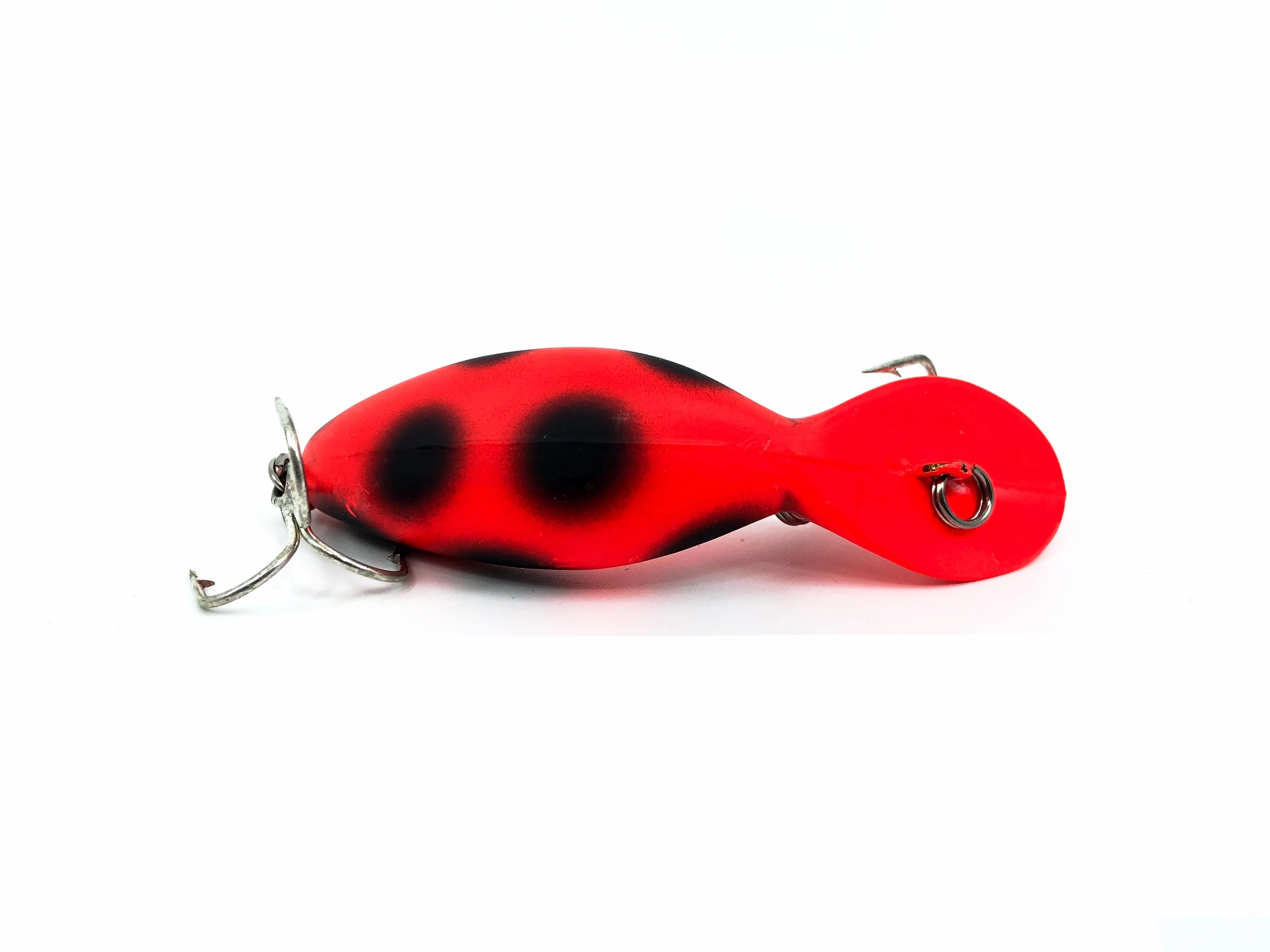 Heddon Tadpolly, RFB Florescent/Black Spots Color-Big Dots