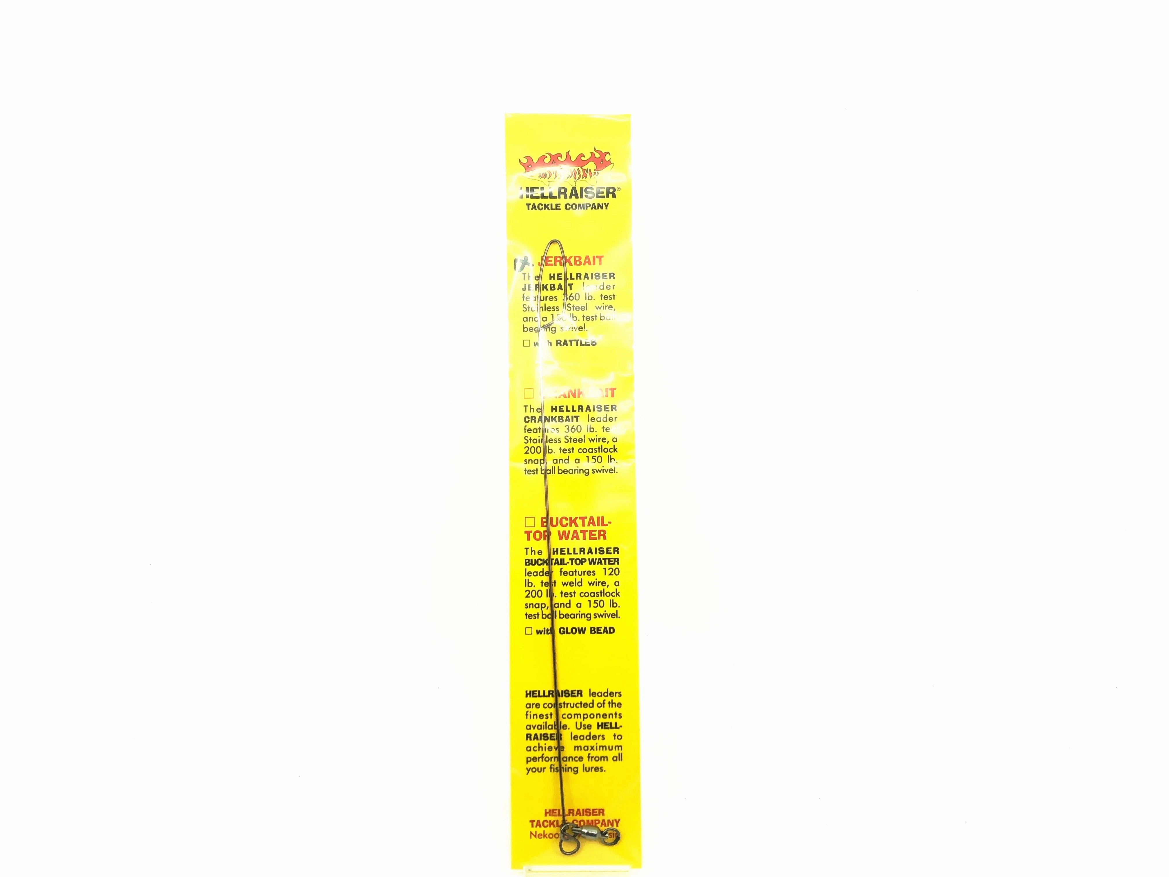 Hellraiser Jerkbait Leader, 360 Ib. Test - 1 ct.