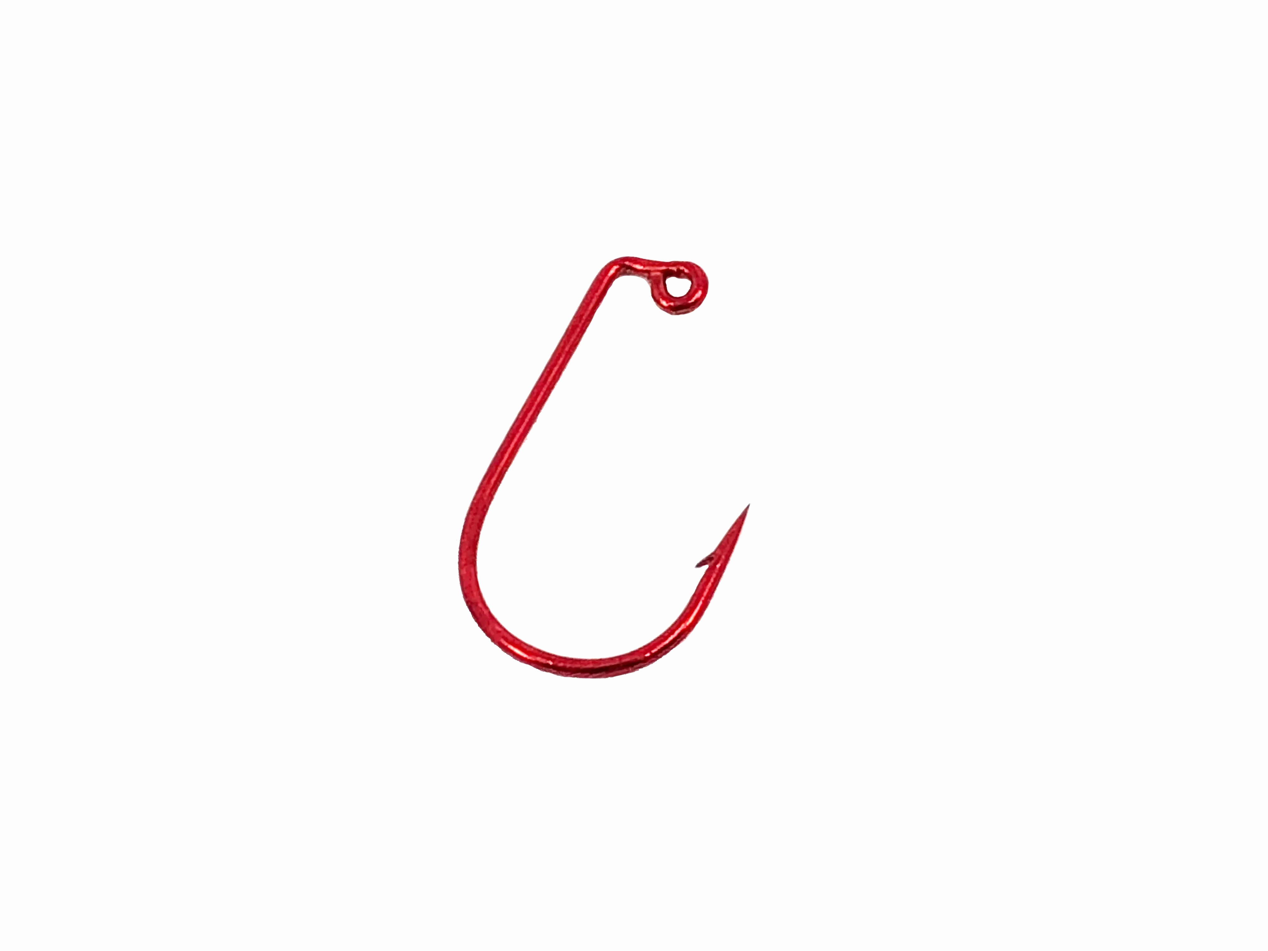 Matzuo America Fire Ball Jig Hooks Red/Chrome Size 2/0 Qty 1000 Hooks, 733060-2/0