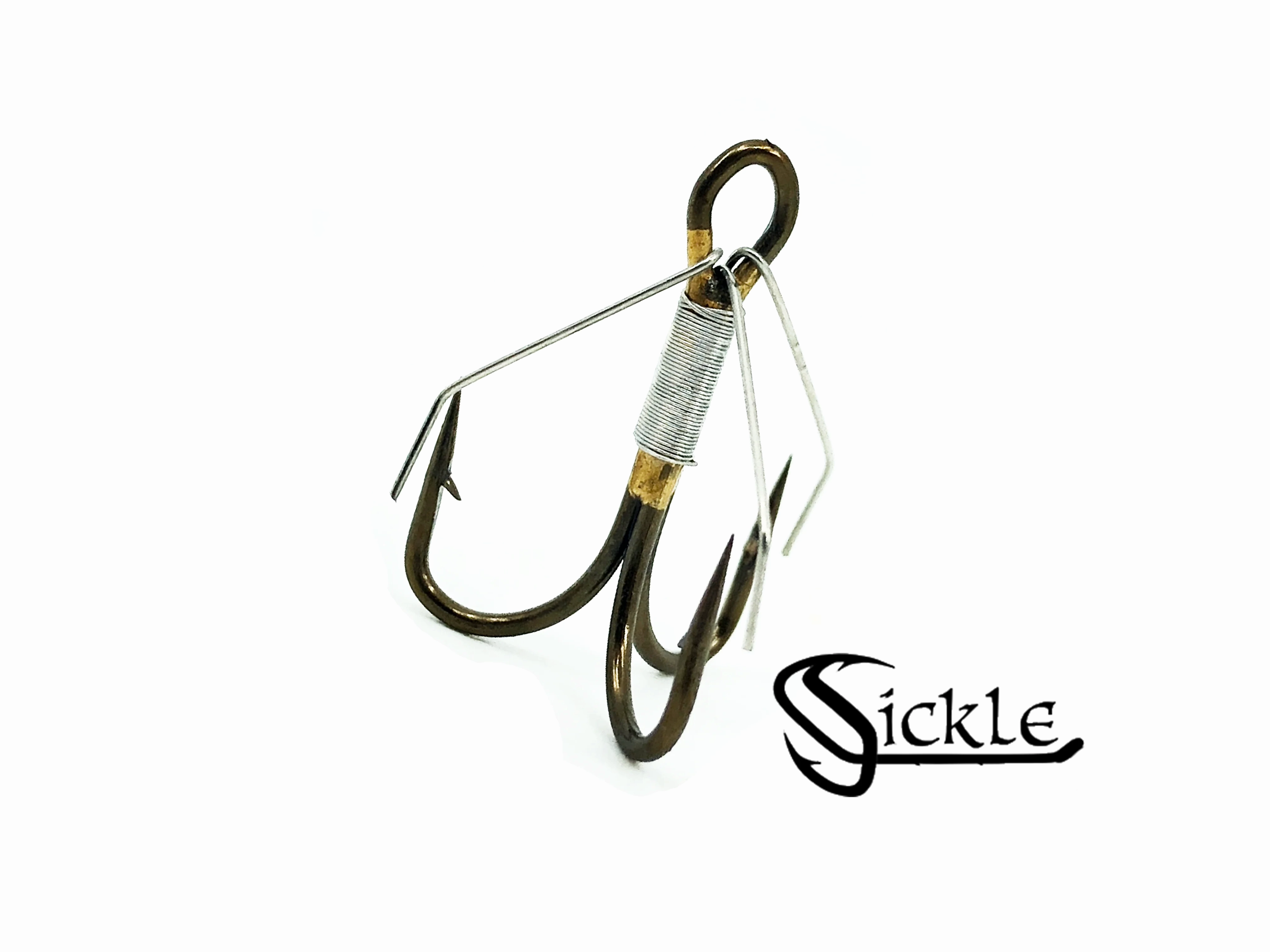 Matzuo American Weedless Treble Sickle Hook Size 6 Qty 20 Hooks 390022-6, Bronze Hook Color