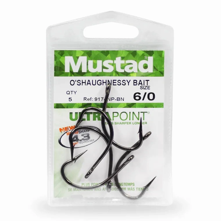 Mustad 9174NP-BN OSHAUGHNESSY HOOK
