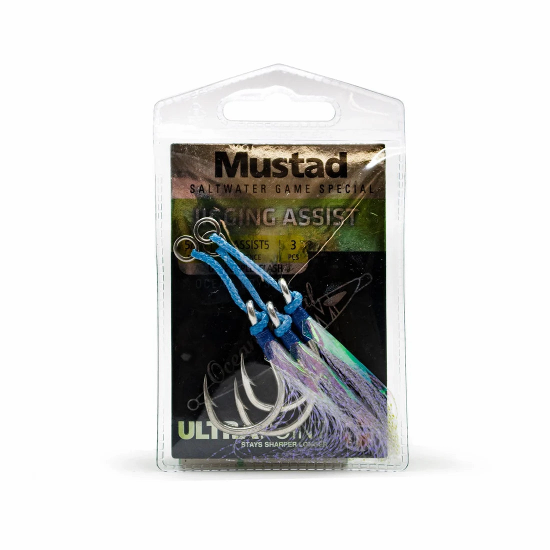 Mustad J-Assist Ocean Crystal