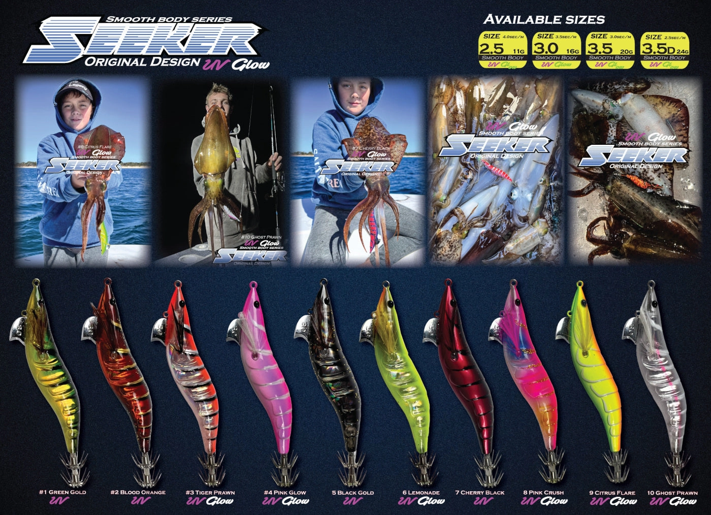 Ocean legacy squid jigs