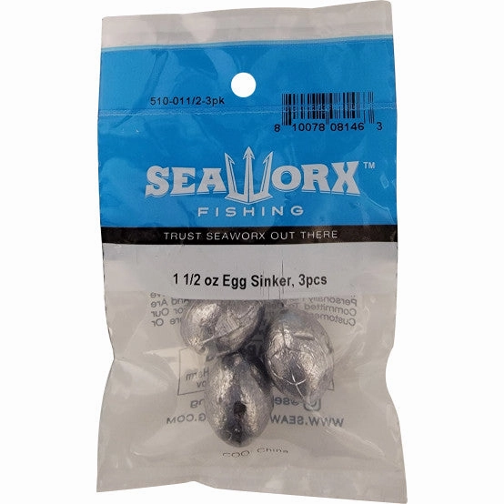 Seaworx egg sinkers, packs