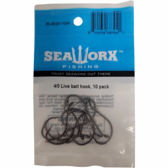 Seaworx Live Bait Hook - 10 Pack
