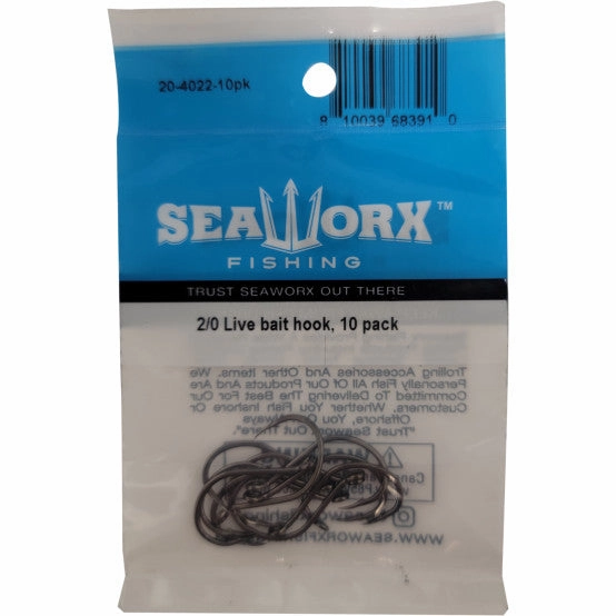 Seaworx Live Bait Hook - 10 Pack