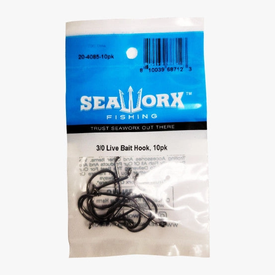 Seaworx Live Bait Hook - 10 Pack