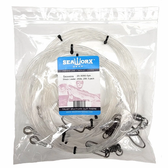 Seaworx Shock Leader, 250lb, 25ft