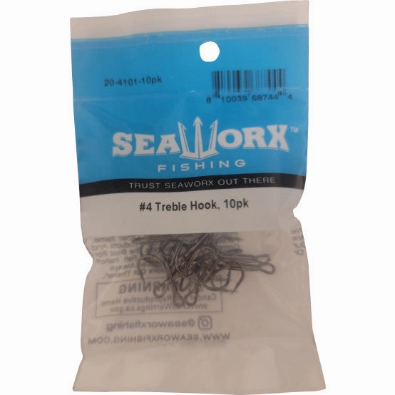 Seaworx Treble Hook 2X, 10 pack