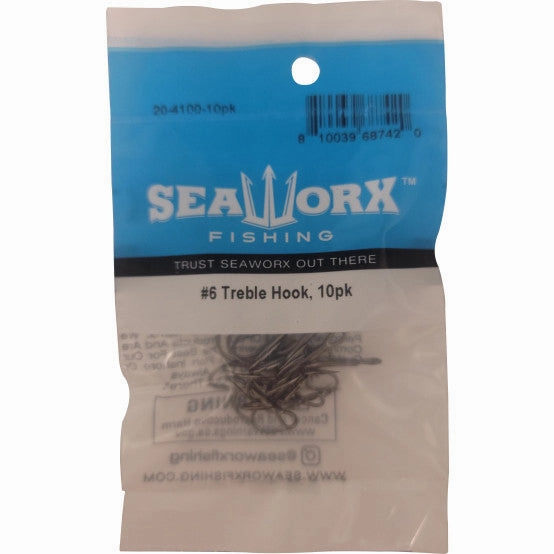 Seaworx Treble Hook 2X, 10 pack